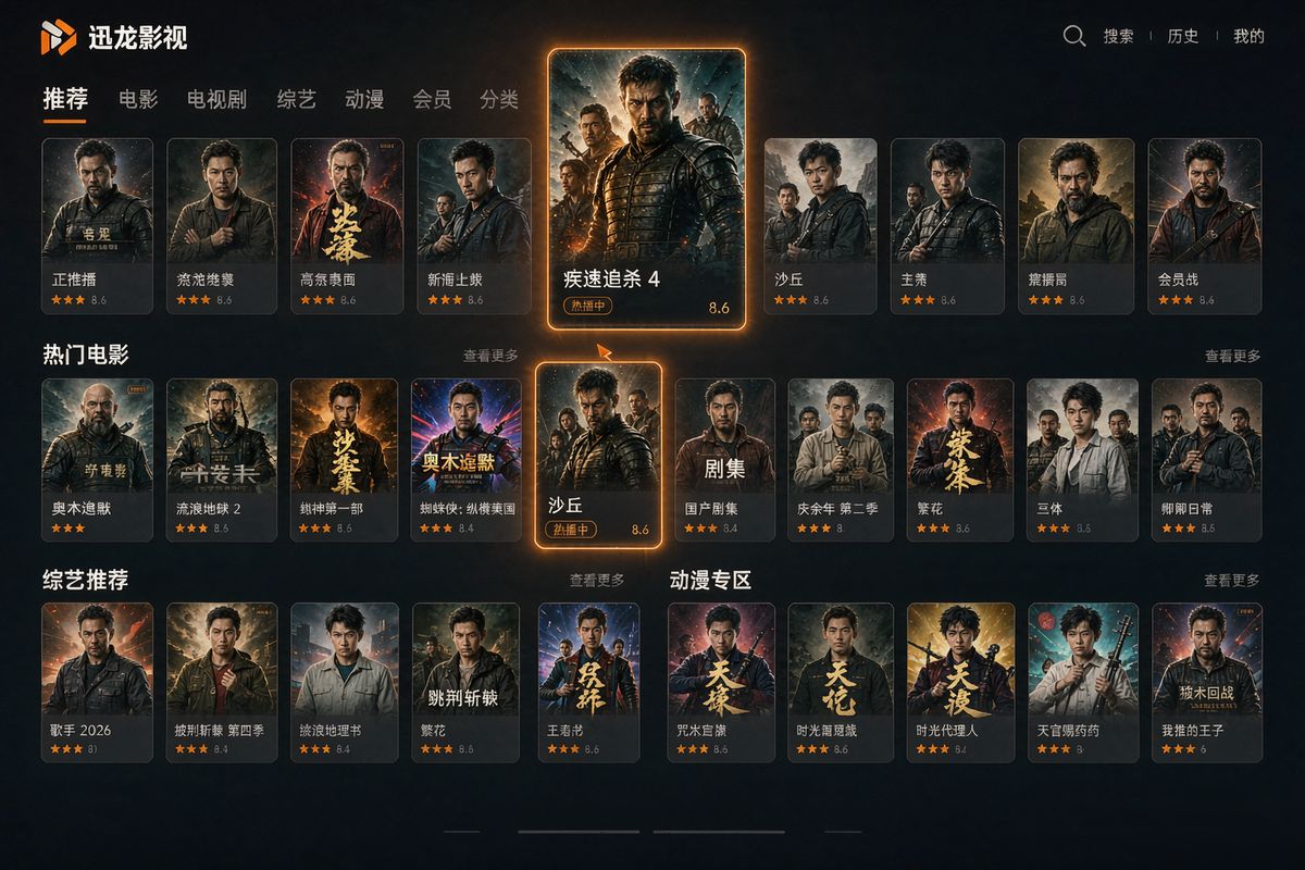 TV版界面